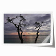 Extra large rolled print of a Caribbean Martinique scenery with vibrant green and blue tones, ideal for art wall dining room.