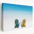 Panoramic Caribbean Virgin Islands scenery on large stretched canvas, featuring vivid blue and green tones.