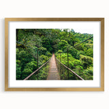 Extra large abstract art print featuring a textured depiction of a Costa Rican landscape in vibrant green and blue tones.
