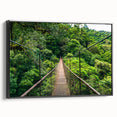 Black and white landscape art painting of Central America on a framed canvas, ideal for bedroom decor.