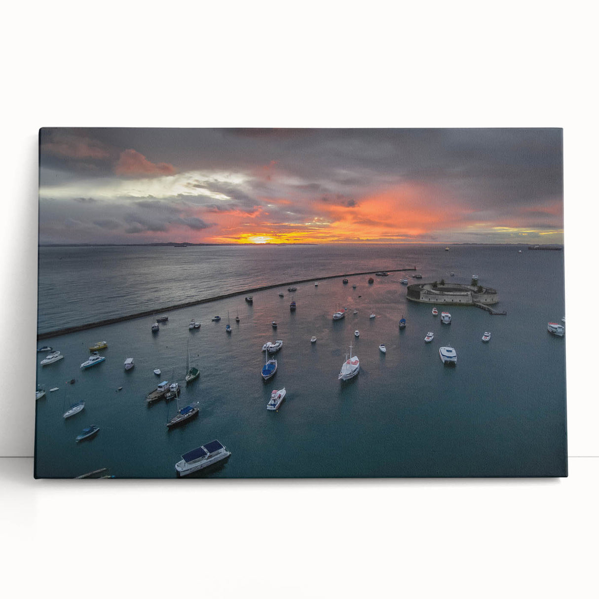 Black and white photograph of El Salvador scenery on stretched canvas, ideal for kitchen wall art or bedroom ambiance.