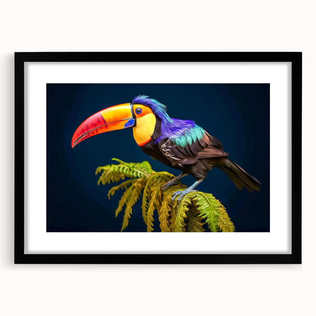 Extra large framed abstract art print featuring vibrant, colorful textures, ideal for living room decor.