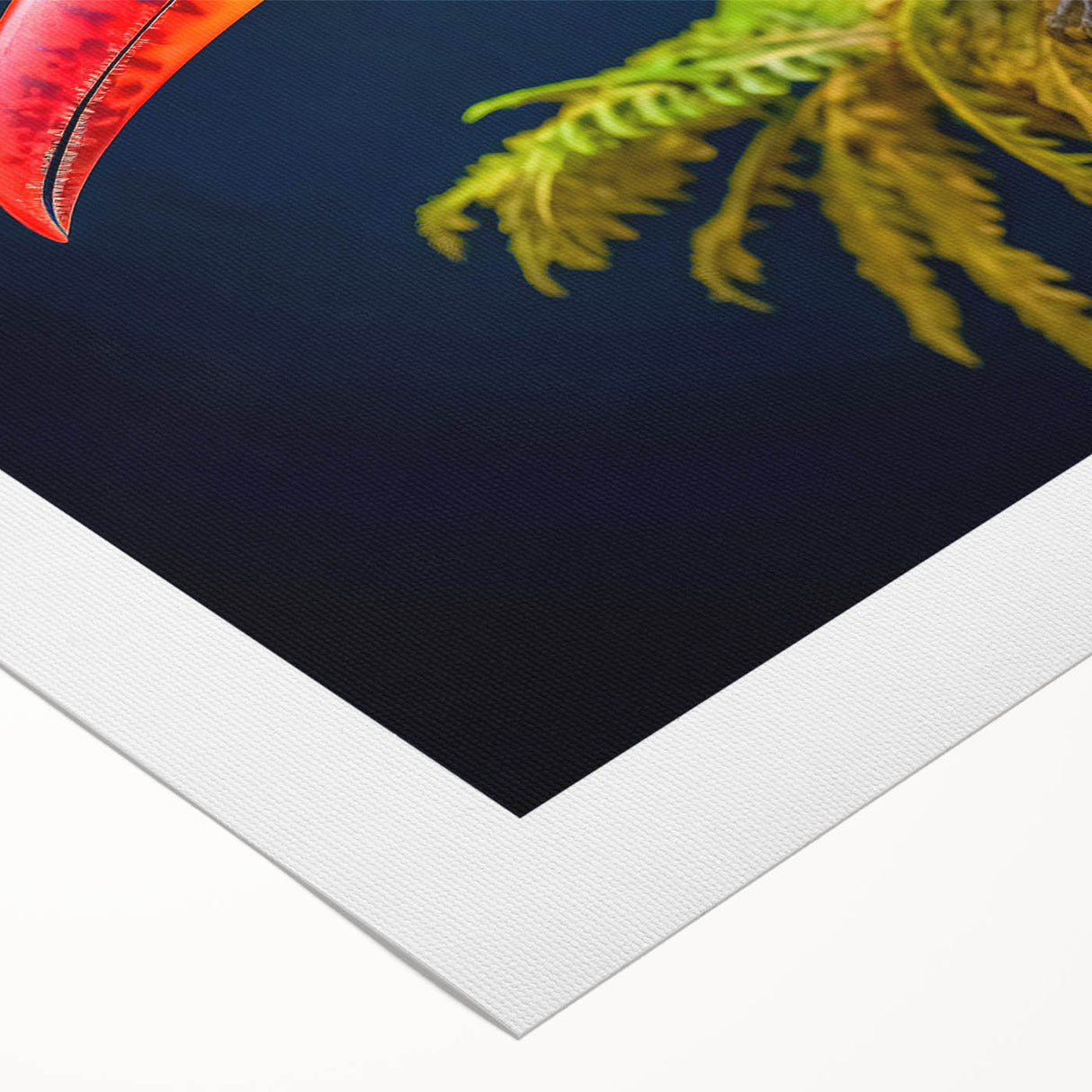 Art deco poster of a Central American scenery in muted earth tones, on rolled canvas, suitable for dining room wall art.