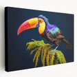 Stretched canvas featuring a scenic view of Central America with vibrant green and blue tones, ideal for kitchen wall art.