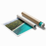 Extra large rolled print of a vibrant floral scene in Central America, ideal for classy bathroom wall art.