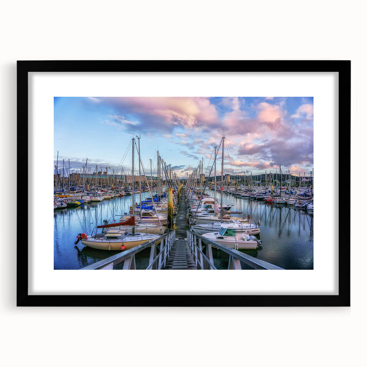 Extra large framed abstract print of colorful, textured scenery from Normandy, ideal for living room decor.