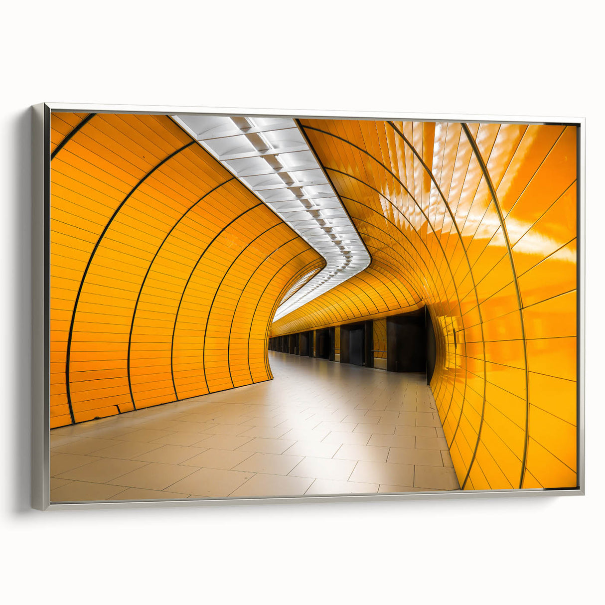Framed canvas landscape art painting featuring a vintage Munich scene in muted black and colorful hues.