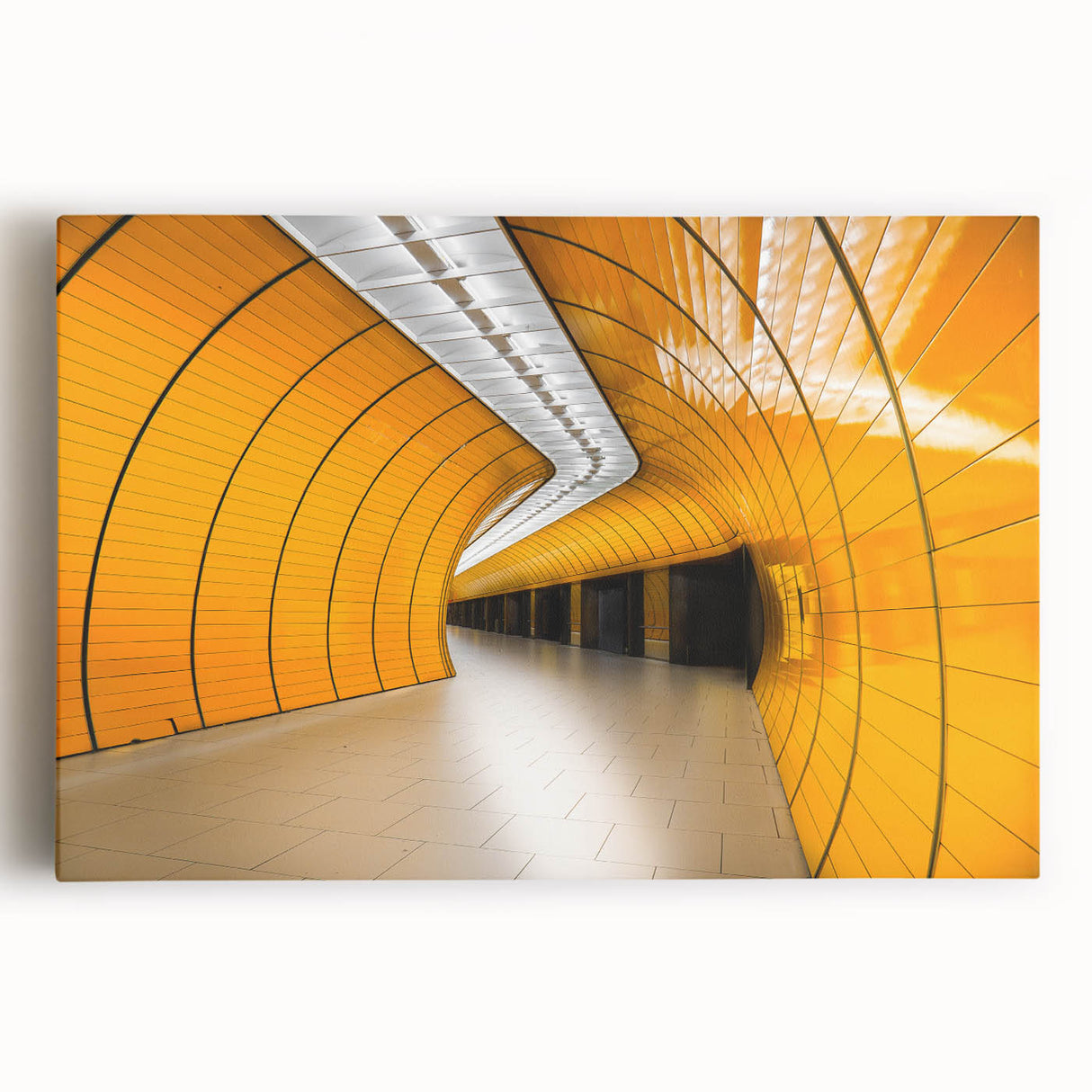 Black and white large art print of Munich scenery on stretched canvas, ideal for kitchen wall art or bedroom decor.