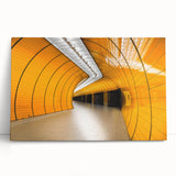 Black and white stretched canvas of Munich skyline, ideal for kitchen wall art.