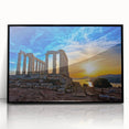 Large abstract wall art depicting the Athens skyline in muted gray tones on a framed acrylic panel.