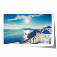 Scenic European landscape with vibrant florals on an extra large rolled canvas, ideal for art wall dining room.