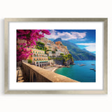 Extra large wall art of the Amalfi Coast in Italy.