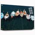 Acrylic print of Cinque Terre with vivid coastal colors, perfect for dining room art.