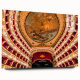 Large abstract wall art of Naples, Italy in muted earth tones on acrylic glass, suitable for bedroom or dining room decor.
