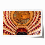 Scenic Naples Italy landscape on rolled print, featuring vibrant green and blue tones, ideal for art wall dining room.