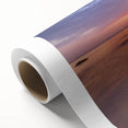 Art Deco style poster of a serene Lithuanian landscape on rolled canvas, suitable for nursery wall art.