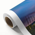Art Deco style poster of Sochi scenery on rolled canvas, featuring muted pastel colors, ideal for nursery wall art.