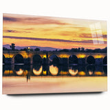 Large abstract wall art of Andalucia, Spain, in muted earth tones on acrylic glass, ideal for bedroom or dining room decor.
