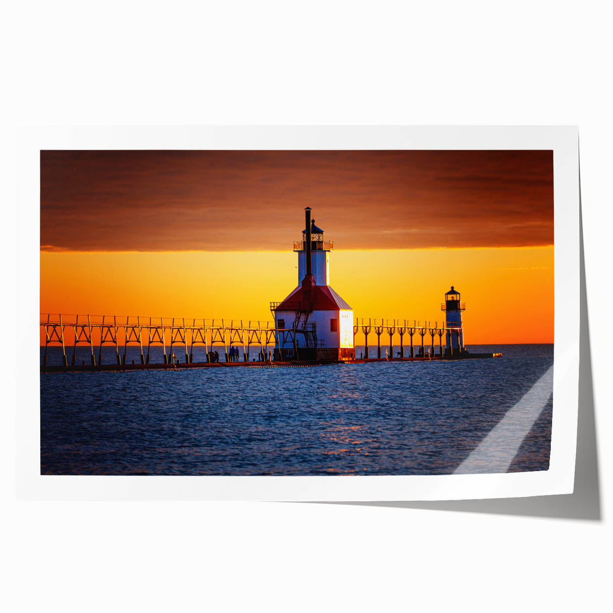 Extra large rolled print of a Stockholm scenery with soft pastel shades, ideal for art wall dining room.