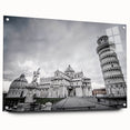 Acrylic print of the Vatican scenery in muted earth tones, suitable for dining room decor.