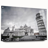 Acrylic print of the Vatican scenery in muted earth tones, suitable for dining room decor.