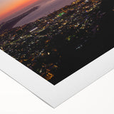 Art deco poster of Cabo San Lucas scenery in pastel shades on rolled canvas, suitable for dining room wall art.