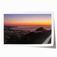 Extra large rolled print of Cabo San Lucas scenery with vibrant ocean blues and sandy hues, ideal for dining room wall art.
