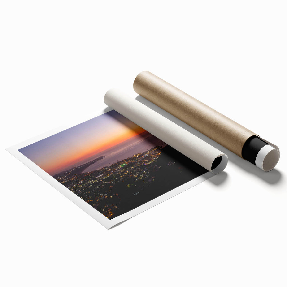 Extra large rolled print of a floral Cabo San Lucas scenery, ideal for classy bathroom wall art.