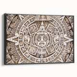 Black and white framed canvas featuring a vintage poster of Cancun landscape, ideal for bedroom wall decor.
