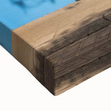 Large art of Oaxaca landscape in black and white on stretched canvas, ideal for bedroom wall decor.