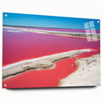 Acrylic print of a Yucatan scenery with vibrant green and blue tones, ideal for bedroom or dining room decor.