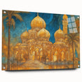 Acrylic print of a Middle Eastern Iraqi landscape in earthy tones, suitable for bedroom or dining room decor.