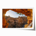 Rolled print of Jerusalem scenery with muted earth tones, ideal for art wall dining room.