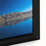 Framed canvas featuring a textured depiction of Otago, New Zealand, with vibrant colors.