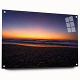 Acrylic print of a New Zealand west coast scenery in muted earth tones, suitable for bedroom or dining room decor.