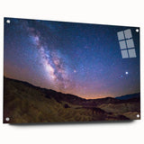 Acrylic print of Death Valley landscape in earth tones, ideal for bedroom or dining room decor.