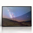 Large abstract wall art of Death Valley in muted earth tones on a framed acrylic, ideal for modern living room decor.