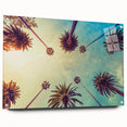 Acrylic print of a Los Angeles skyline in muted gray tones, ideal for modern bedroom or dining room decor.
