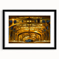 Abstract art print depicting a colorful, textured Sacramento scenery on a large framed canvas, ideal for living room decor.
