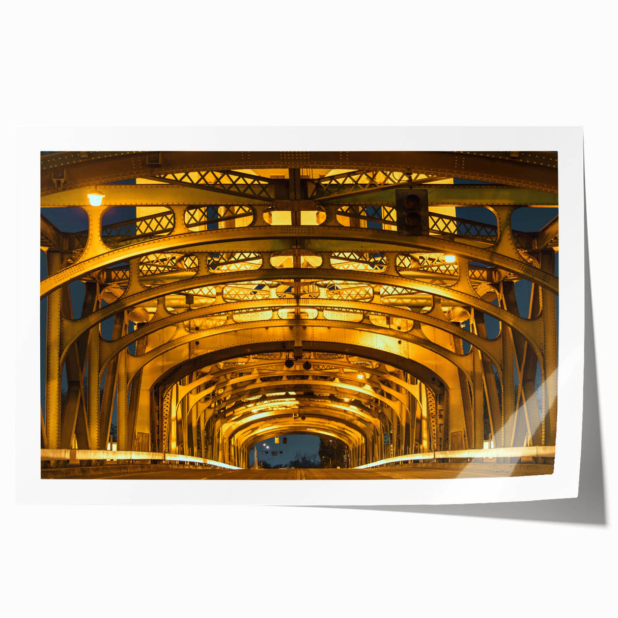Extra large rolled print depicting vibrant floral art of California scenery, ideal for dining room wall decor.