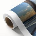 Art deco poster of San Diego skyline in pastels on rolled canvas, ideal for nursery wall art.