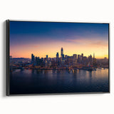 Black and white vintage poster art of San Francisco landscape on framed canvas, ideal for bedroom decor.