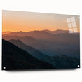 Acrylic print of Santa Barbara scenery in muted earth tones, ideal for dining room decor.