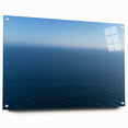 Acrylic print of Santa Monica scenery in muted blue and green tones, suitable for bedroom or dining room decor.