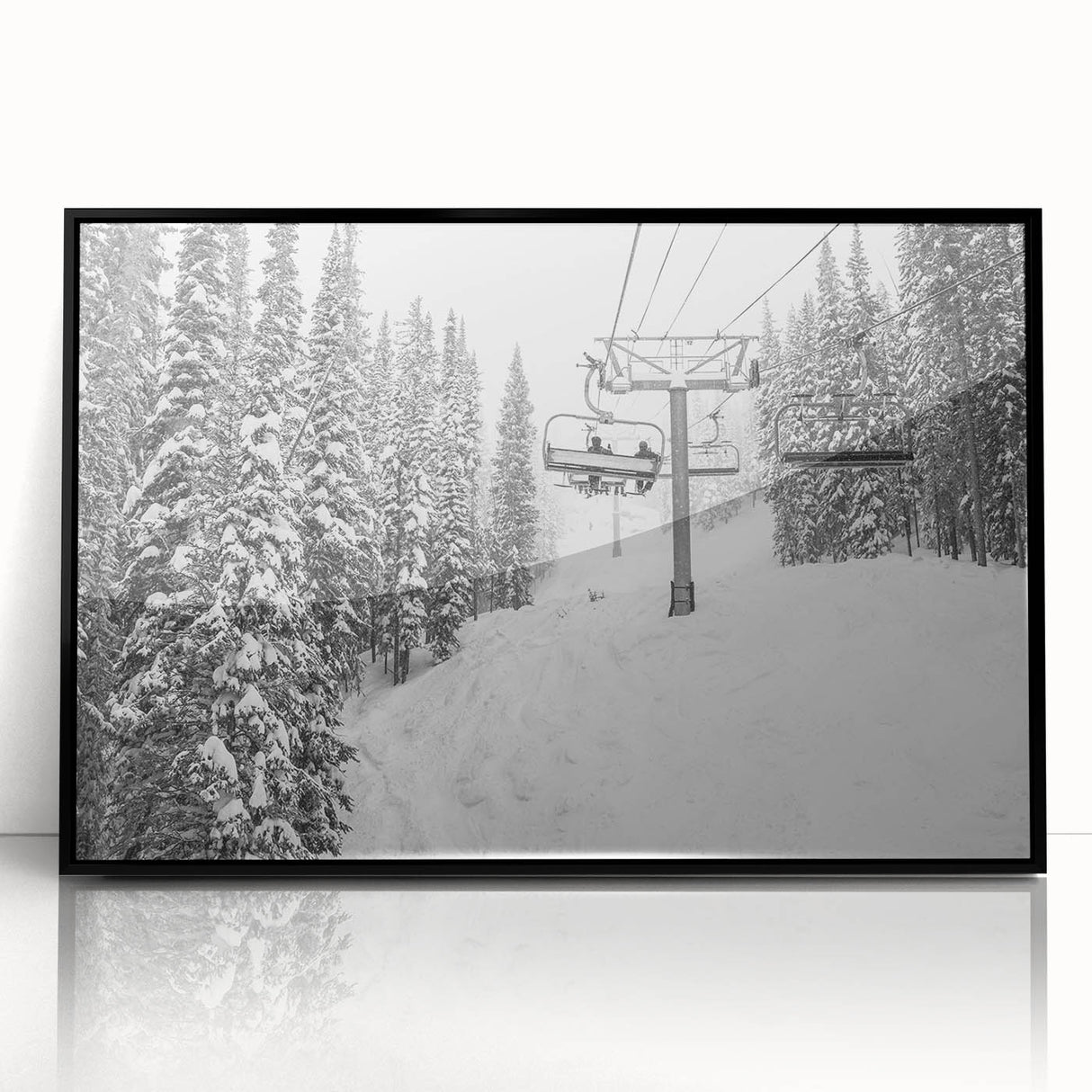 Large abstract wall art depicting Vail, Colorado scenery in muted earth tones on a framed acrylic.
