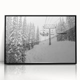 Large abstract wall art depicting Vail, Colorado scenery in muted earth tones on a framed acrylic.