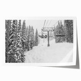 Extra large rolled print of Vail, Colorado landscape, featuring muted earth tones, ideal for art wall dining room.