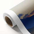 Art deco poster of Rocky Mountains in Colorado with muted earth tones on rolled canvas, ideal for nursery wall art.