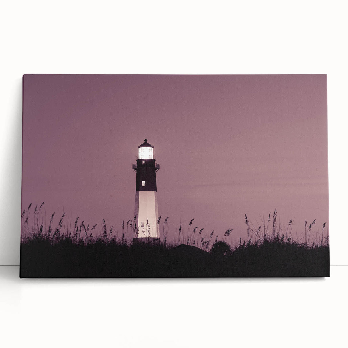 Black and white stretched canvas of Savannah scenery, suitable as kitchen wall art or for bedroom ambiance.