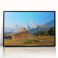 Large abstract wall art depicting Idaho scenery in black and white on framed acrylic, suitable for modern decor.